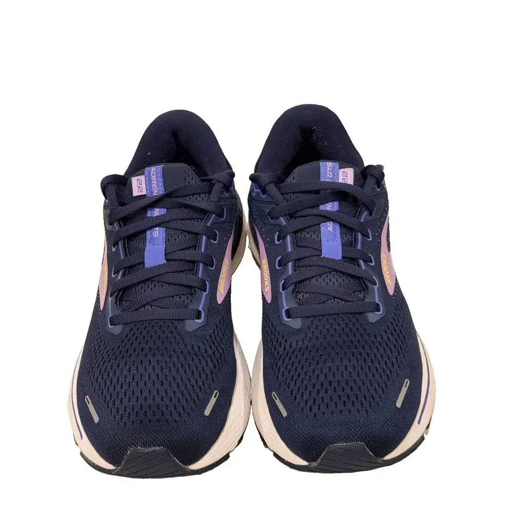 Brooks Adrenaline GTS 22 Women’s Running Shoes Size 10 Navy/Purple/Pink